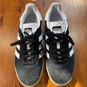 Adidas Gazelle Bold Black and White Sneakers